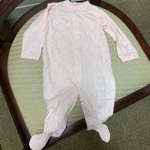 Pink sleeper, snap buttons, size 6-9 mo. NWT